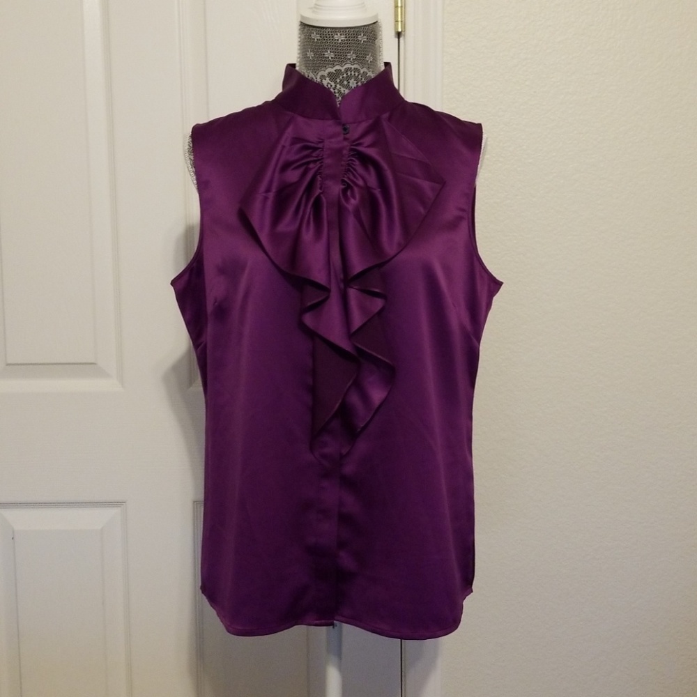 Tahari Ruffle Blouse